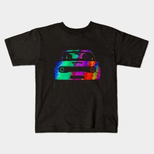 E vehicle e car colourful design Kids T-Shirt